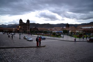 Plaza de Armas (the main plaza) in the daytime.