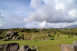At Sacsayhuamán.