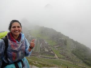 Cloudy selfie with my homie Machu Picchu. PC: Amanda Hermans