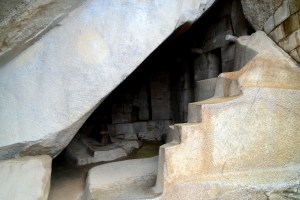 Some of the constructions you'll see (like this stone ladder) have been chiseled from one gigantic rock.