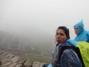 We couldn't see anything because of the clouds/rain :( PC: Amanda Hermans