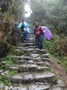 There were so many steep stairs! And most were slippery because of the rain...we had to tread very carefully. PC: Amanda Hermans